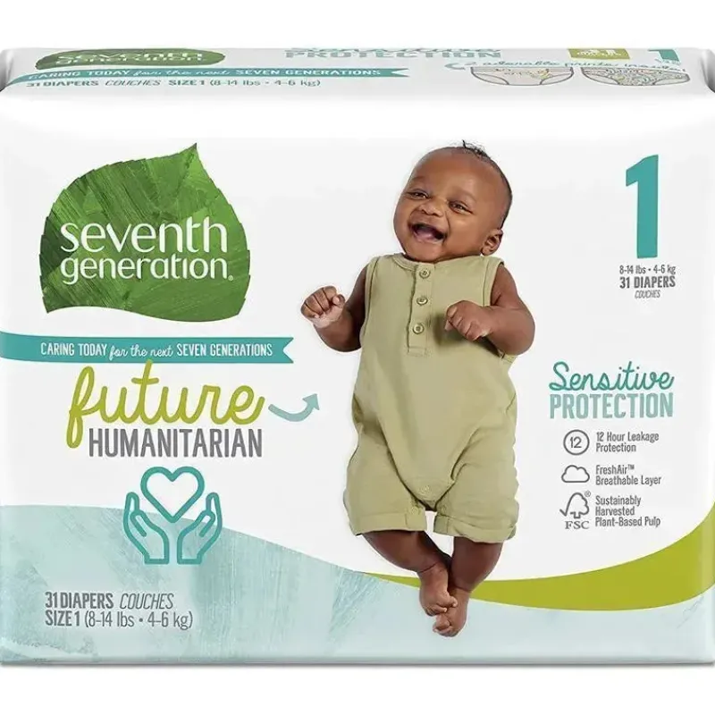 fraldas_para_bebs_de_stim_SKU0Gz2T8W0_0.webp Seventh Generation Fraldas para bebês de sétima geração, proteção sensível, tamanho 1 Outlet
