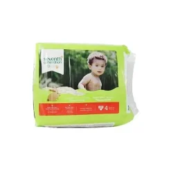 Seventh Generation Fraldas para bebês de sétima geração, livres e transparentes para peles sensíveis, originais sem impressão, tamanho 4 Outlet