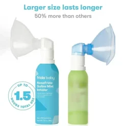 FridaBaby Frida Baby - Inalador nasal NoseFrida Saline Mist, Saline Inhaler acalma nariz entupido e dor de garganta Outlet