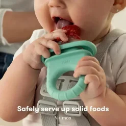 FridaBaby - Alimentador Push Pop, Alimentador de Frutas para Bebês, 1 Contagem, Azul-petróleo Sale