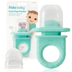 FridaBaby - Alimentador Push Pop, Alimentador de frutas para bebês, 3 contagens, azul-petróleo Sale