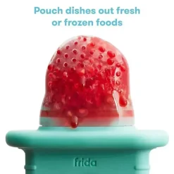 FridaBaby - Alimentador Push Pop, Alimentador de frutas para bebês, 3 contagens, azul-petróleo Sale