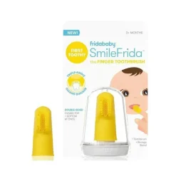 FridaBaby - Escova de dentes manual SmileFrida Fingerbrush Hot