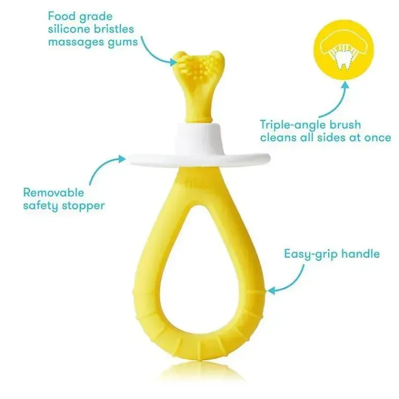 fridababy__escova_de_dent_SKUcVSFvJrH_1.webp FridaBaby - Escova de dentes de treinamento para bebês com cerdas macias de silicone Fashion