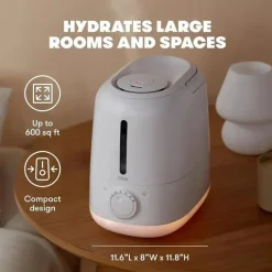 FridaBaby - Umidificador XL Cool Mist 3 em 1 para salas grandes + difusor, luz noturna Hot