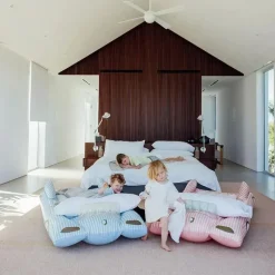 Funboy - Cama e colchão inflável infantil rosa para viagem Hot