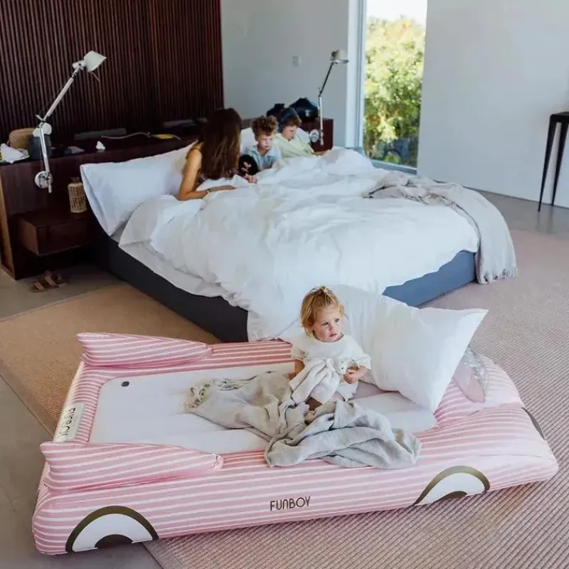 funboy__cama_e_colcho_inf_SKU1kk2Xhh5_3.webp Funboy - Cama e colchão inflável infantil rosa para viagem Hot