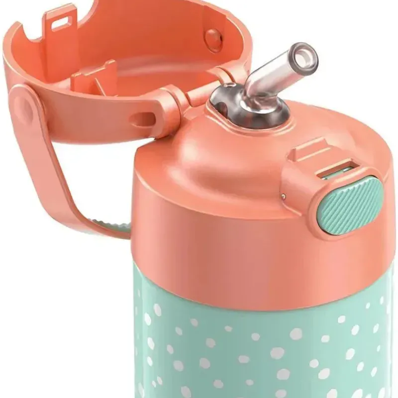 garrafa_de_gua_trmica_fun_SKUoJVQyZVA_1.webp Thermos Garrafa de água térmica FUNtainer de 12 onças com alça de fiança Delícia pastel (pontos) Clearance