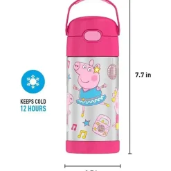 Thermos Garrafa Funtainer 12 Oz, Peppa Pig Fashion