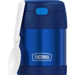 Thermos Garrafa térmica - 10 onças. Comida funtainer de aço inoxidável não licenciada, azul com colher Online