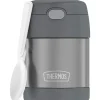Thermos Garrafa térmica - 10 onças. Funtainer de Aço Inoxidável, Cinza Outlet