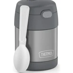 Thermos Garrafa térmica - 10 onças. Funtainer de Aço Inoxidável, Cinza Outlet