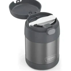 Thermos Garrafa térmica - 10 onças. Funtainer de Aço Inoxidável, Cinza Outlet