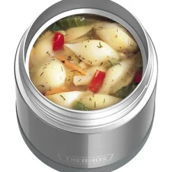 Thermos Garrafa térmica - 10 onças. Funtainer de Aço Inoxidável, Cinza Outlet