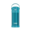 Thermos Garrafa térmica - 12 onças. Garrafa de Funtainer® não licenciada de aço inoxidável, azul-petróleo Hot