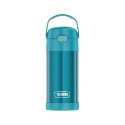 Thermos Garrafa térmica - 12 onças. Garrafa de Funtainer® não licenciada de aço inoxidável, azul-petróleo Hot