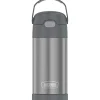 Thermos Garrafa térmica - 12 onças. Garrafa Funtainer de Aço Inoxidável, Cinza Best