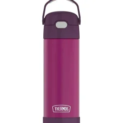 Thermos Garrafa térmica - Funtainer 16 onças de aço inoxidável com isolamento a vácuo, vermelho violeta Best