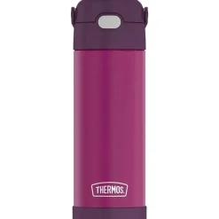 Thermos Garrafa térmica - Funtainer 16 onças de aço inoxidável com isolamento a vácuo, vermelho violeta Best