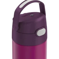 Thermos Garrafa térmica - Funtainer 16 onças de aço inoxidável com isolamento a vácuo, vermelho violeta Best