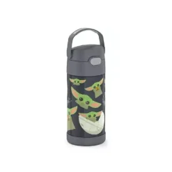 Thermos Garrafa térmica - garrafa de palha de 12 onças isolada em aço inoxidável, mandaloriana Clearance