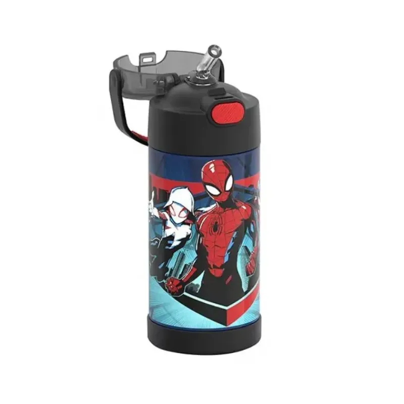 garrafa_trmica__garrafa_d_SKU7zmoRKDE_1.webp Thermos Garrafa térmica - Garrafa de aço inoxidável licenciada Funtrainer 12Oz, Homem-Aranha Discount