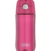 Thermos Garrafa térmica - garrafa de hidratação Funtainer® de plástico de 16 onças com tampa de bico, framboesa Sale