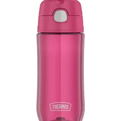 Thermos Garrafa térmica - garrafa de hidratação Funtainer® de plástico de 16 onças com tampa de bico, framboesa Sale