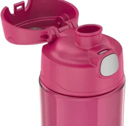 Thermos Garrafa térmica - garrafa de hidratação Funtainer® de plástico de 16 onças com tampa de bico, framboesa Sale