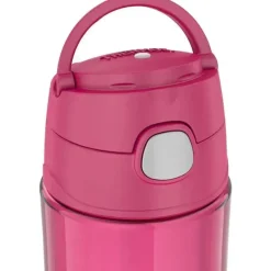 Thermos Garrafa térmica - garrafa de hidratação Funtainer® de plástico de 16 onças com tampa de bico, framboesa Sale