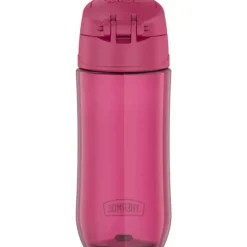 Thermos Garrafa térmica - garrafa de hidratação Funtainer® de plástico de 16 onças com tampa de bico, framboesa Sale