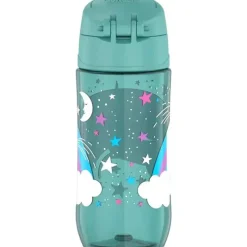 Thermos Garrafa térmica - garrafa de hidratação Funtainer® de plástico de 16 onças com tampa de bico, unicórnios Sale