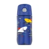 Thermos Garrafa térmica - garrafa de hidratação Funtainer® de plástico de 16 onças com variedade de tampa de bico, tubarões Discount