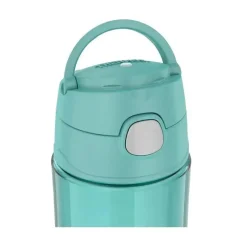 Thermos Garrafa térmica - garrafa de hidratação Funtainer® de plástico de 16 onças com tampa de bico, Aqua Hot