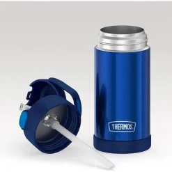 Thermos Garrafa térmica - garrafa de palha de 12 onças isolada a vácuo - marinha Fashion