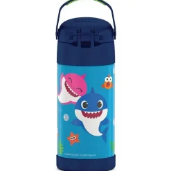 Thermos Garrafa térmica - garrafa funtainer licenciada de 12 onças, bebê tubarão Best