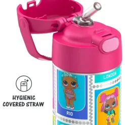 Thermos Garrafa térmica - garrafa funtainer licenciada de 12 onças, surpresa LOL Outlet
