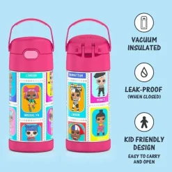 Thermos Garrafa térmica - garrafa funtainer licenciada de 12 onças, surpresa LOL Outlet