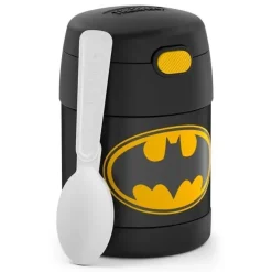 Thermos Garrafa térmica - pote de comida isolado com colher 10 onças Batman Fashion