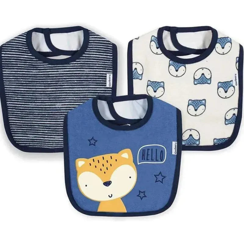 gerber___pk_terry_bib_boy_SKULvlt5InD_0.webp Gerber - 3 PK Terry Bib Boy, Raposa, Tamanho Único Online