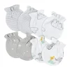 Gerber - 4 unidades de luvas para bebês animais neutras, 0/3M Hot
