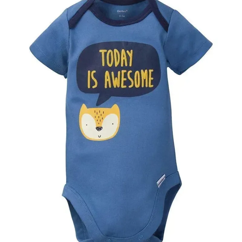 gerber__conjunto_de__peas_SKUZOavUmdj_1.webp Gerber - Conjunto de 4 peças Snap, Body, Calça e Boné com Pés, Fox Discount