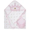 Gerber - Conjunto de toalhas e toalhinhas felpudas com capuz 4 peças menina tamanho único, princesa Outlet