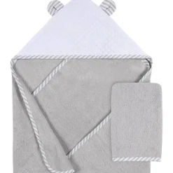 Gerber - conjunto de toalha com capuz e luva de pano, menino urso Clearance