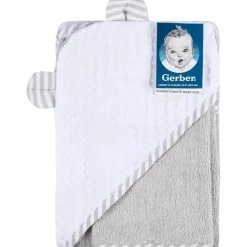 Gerber - conjunto de toalha com capuz e luva de pano, menino urso Clearance