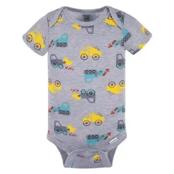 Gerber - Macacões de manga curta 4Pk Boy Truck Clearance