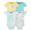 Gerber - Macacões de manga curta para bebê 4Pk New