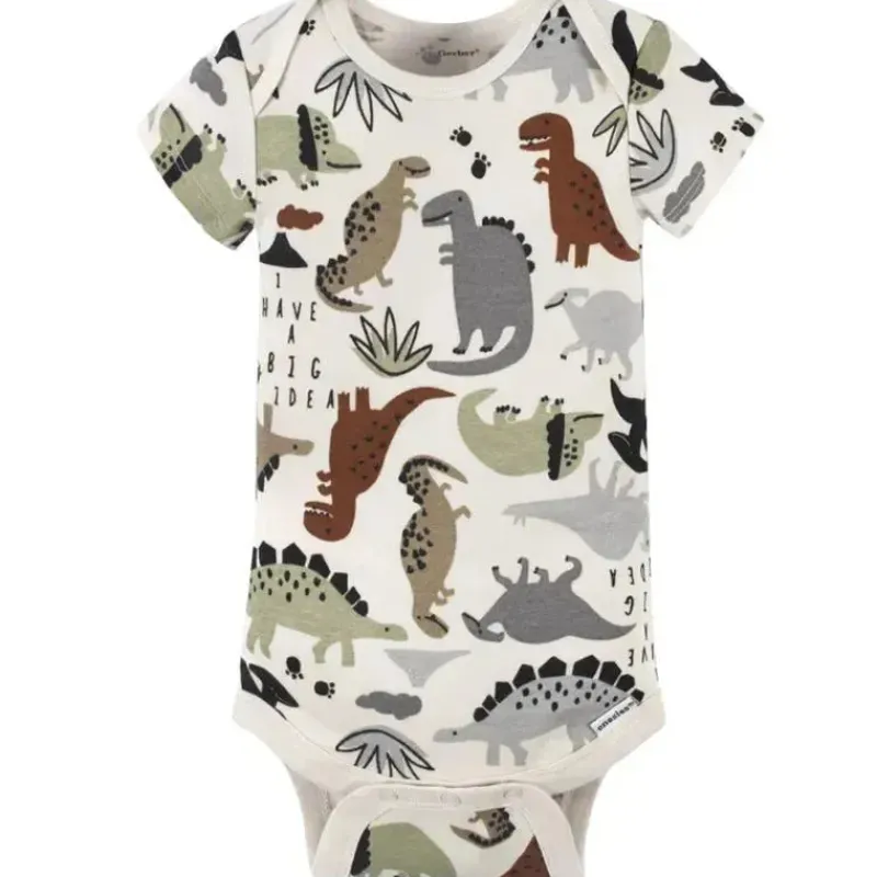 gerber__pk_baby_macaco_de_SKUplOzo0bl_2.webp Gerber - 4Pk Baby Macacão de manga curta, menino Dino Hot