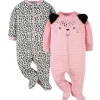 Gerber - 2Pk Baby Sleep'n'play - Girl Leopard Discount