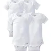 Gerber - 4Pk Onesies Manga Curta, Branco, 24M Online